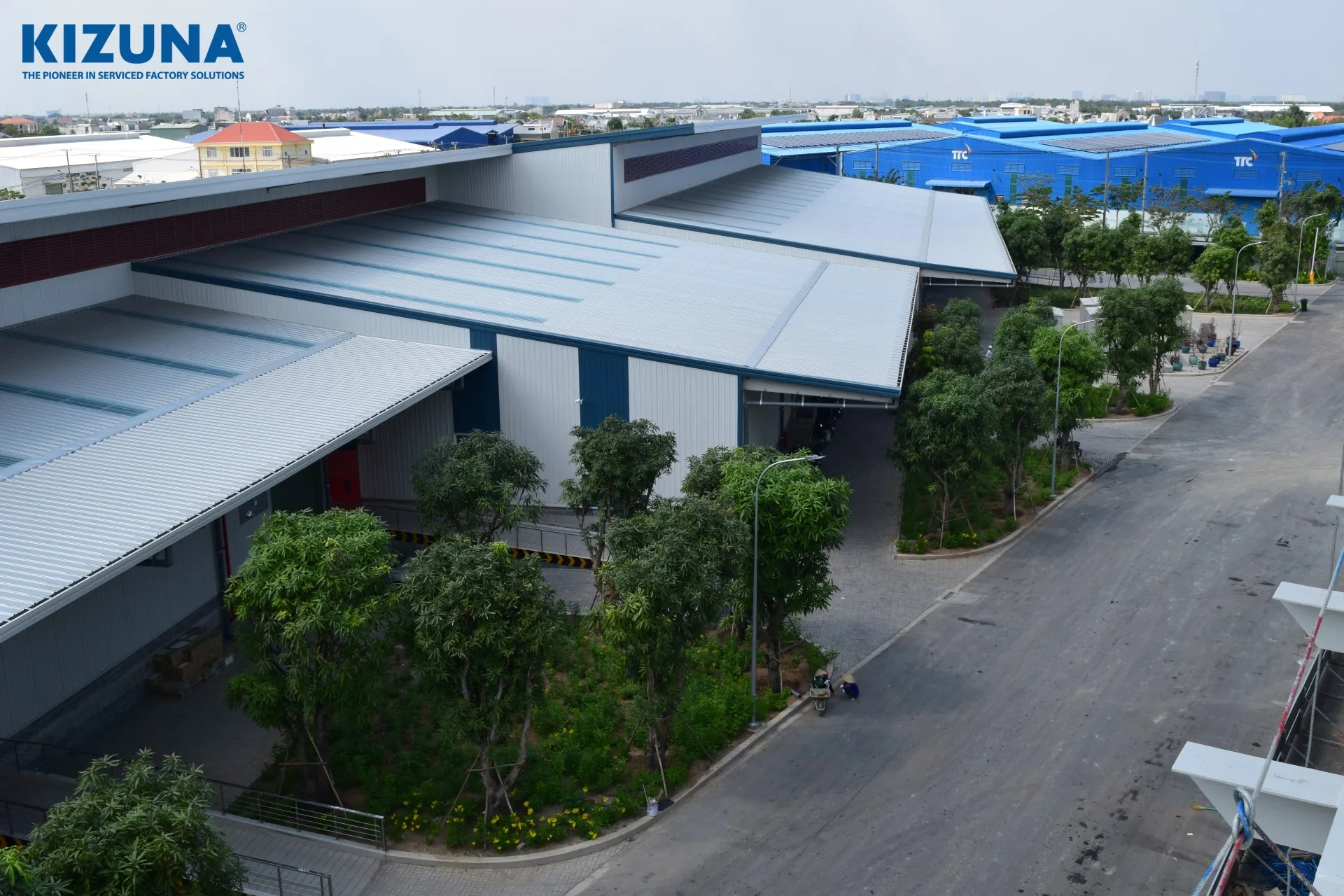 Không gian xanh tại khu công nghiệp