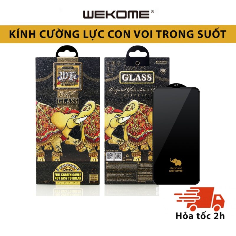 Cường Lực KingKong Hộp Sắt Chính Hãng WK: Bảo Vệ Màn Hình iPhone Toàn Diện