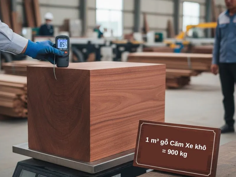 1 khối gỗ cẩm xe bao nhiêu kg