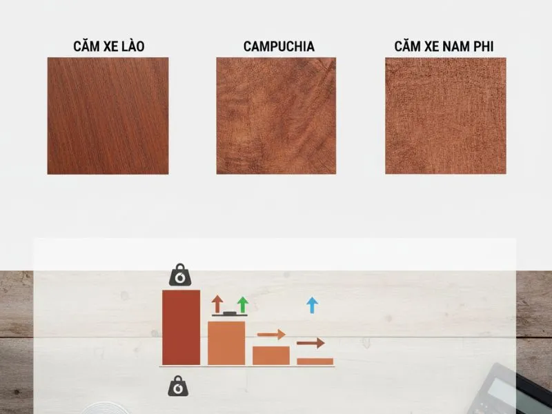 1 khối gỗ cẩm xe bao nhiêu kg