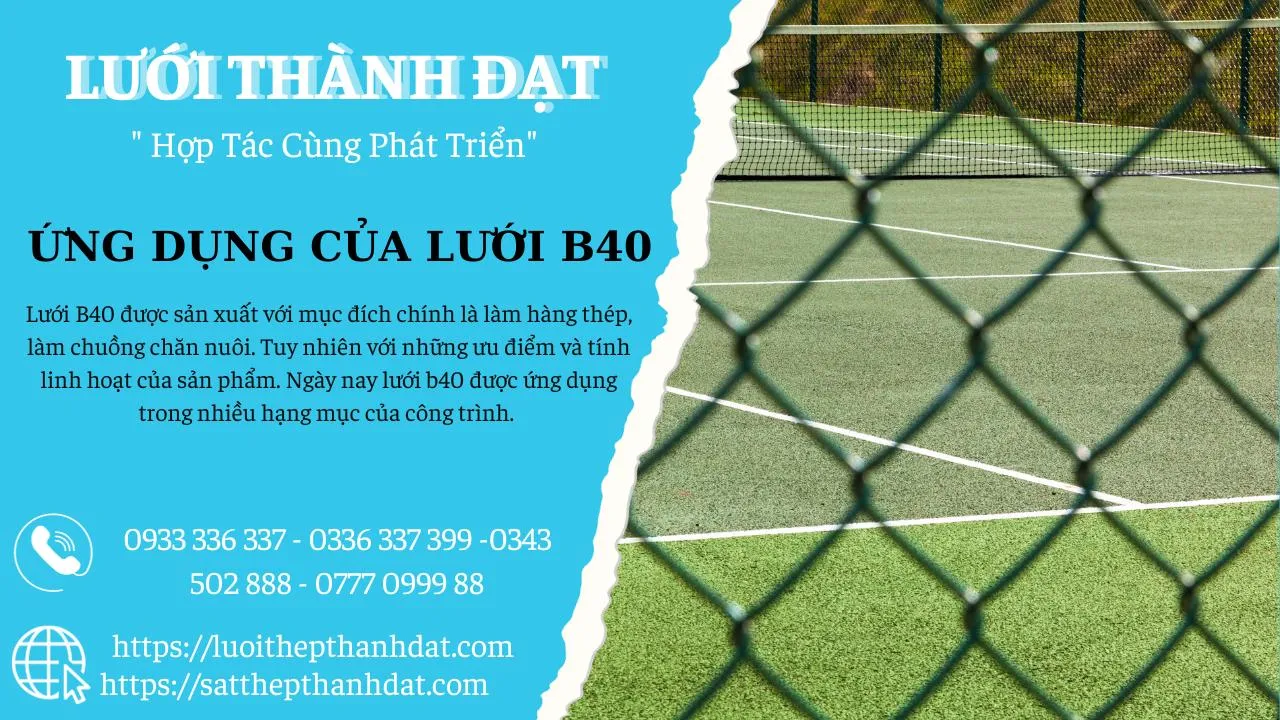 ứng dụng thực tế của lưới b40