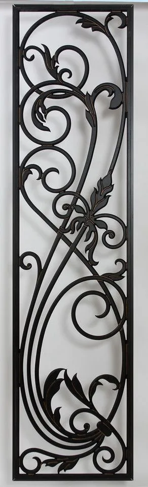 Song cửa sổ sắt mỹ thuật với họa tiết hình học