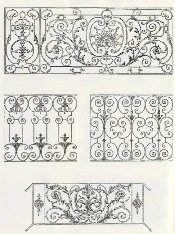 Thiết kế song sắt hộp kết hợp CNC laser tinh xảo