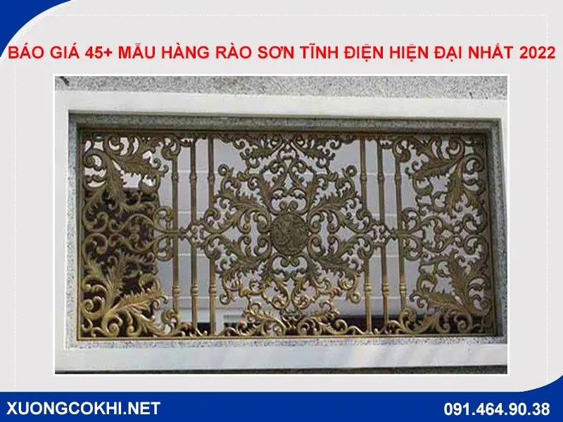 Hàng rào sắt hộp khu công nghiệp sơn tĩnh điện