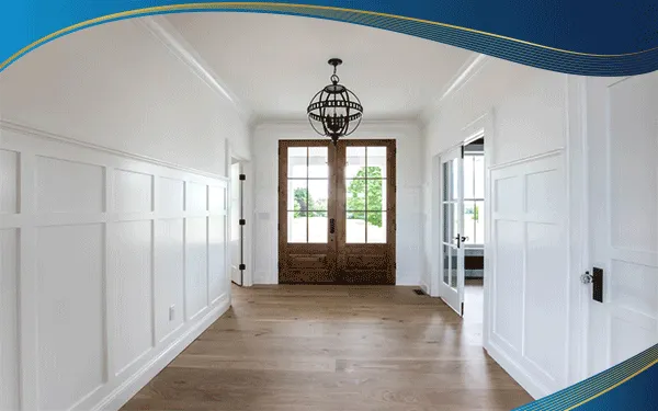 Cửa nhựa lõi thép vân gỗ thường được lắp đặt tại biệt thự cổ điển với vai trò cửa chính phù hợp với không gian có thiết kế tối giản nhưng mang lại cảm giác sang trọng.