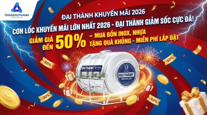 Bảng Giá Bồn Nước Inox, Nhựa: Chi Tiết Các Dung Tích 500L, 1000L, 2000L Cập Nhật Mới Nhất