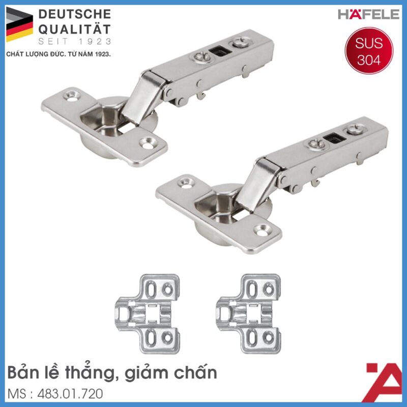 Bản Lề Giảm Chấn Inox 304 Hafele Chính Hãng – Chất Lượng Vượt Trội