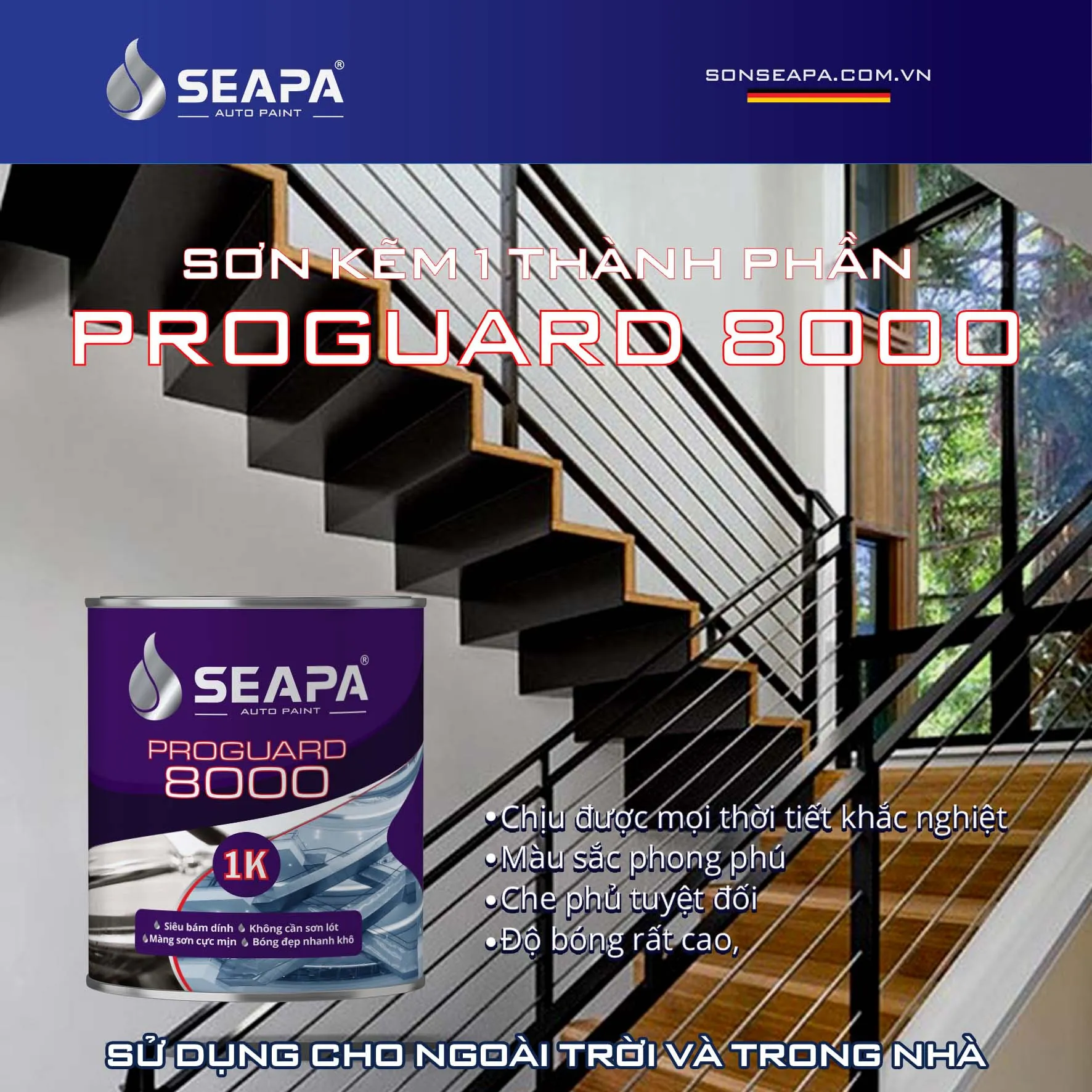 Sơn PROGUARD 8000 với công thức chống ăn mòn nâng cao
