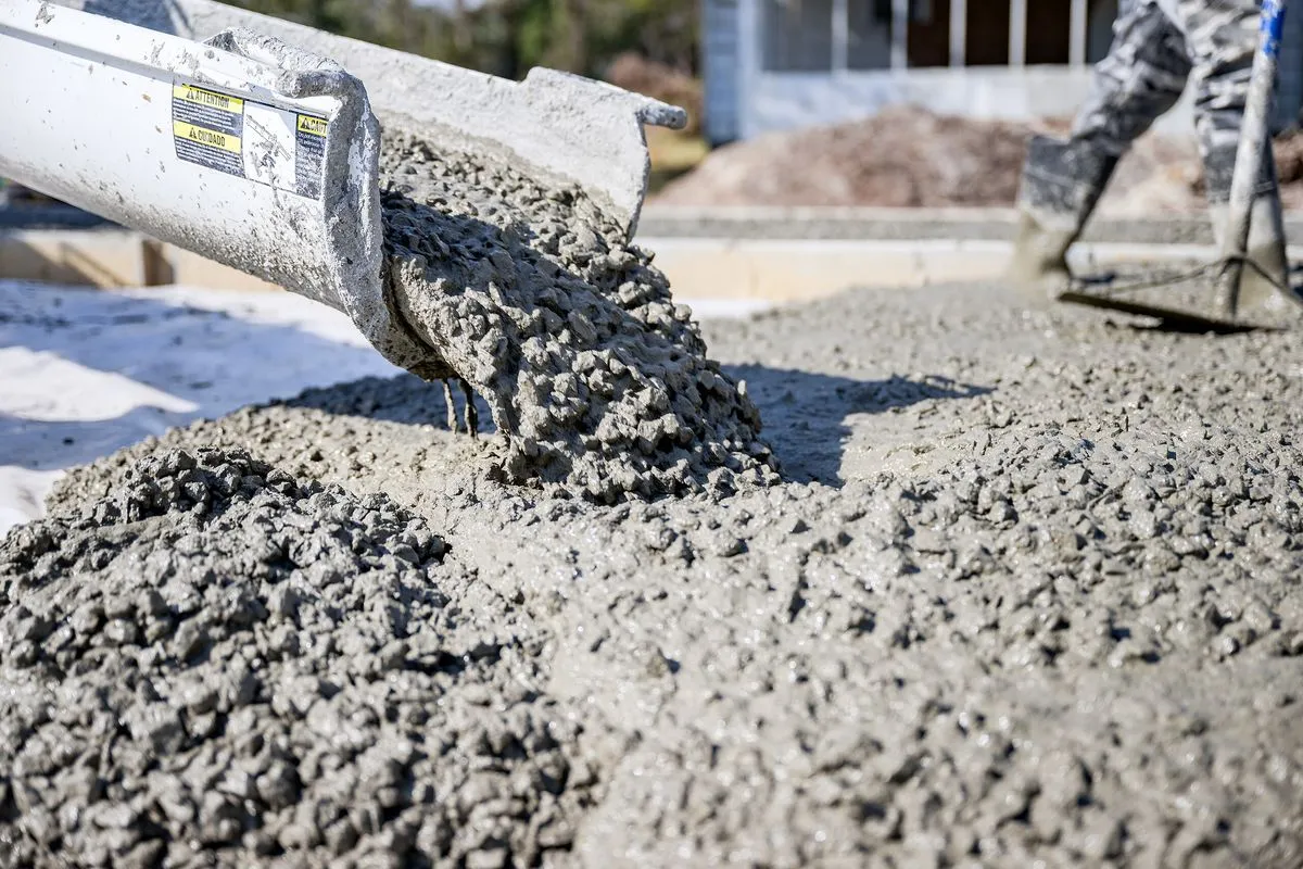 Kỹ thuật viên đang kiểm tra thông số trọng lượng của khối bê tông mẫu