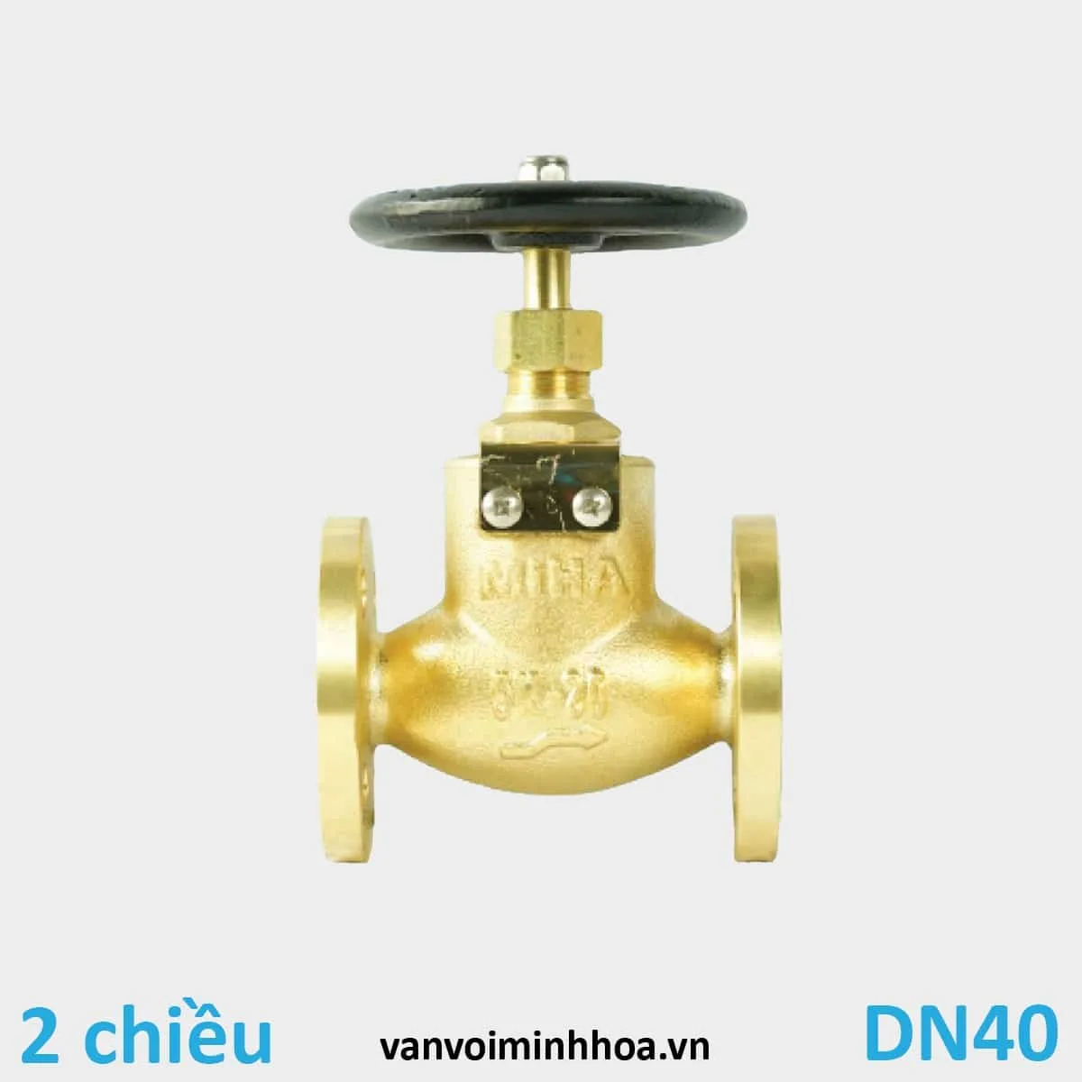 Van cầu hơi mặt bích 2 chiều 5K MIHA phi 49 DN40