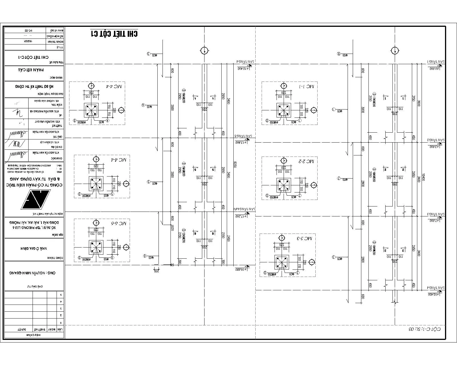 Chi tiết cột phần 1