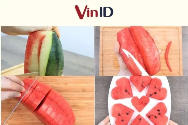 Trông đĩa dưa hấu hình trái tim có hấp dẫn không nào