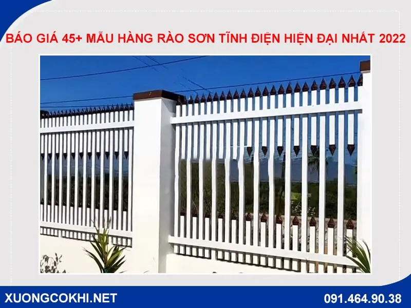 Hàng rào sắt hộp sân bóng lưới B40 sơn tĩnh điện