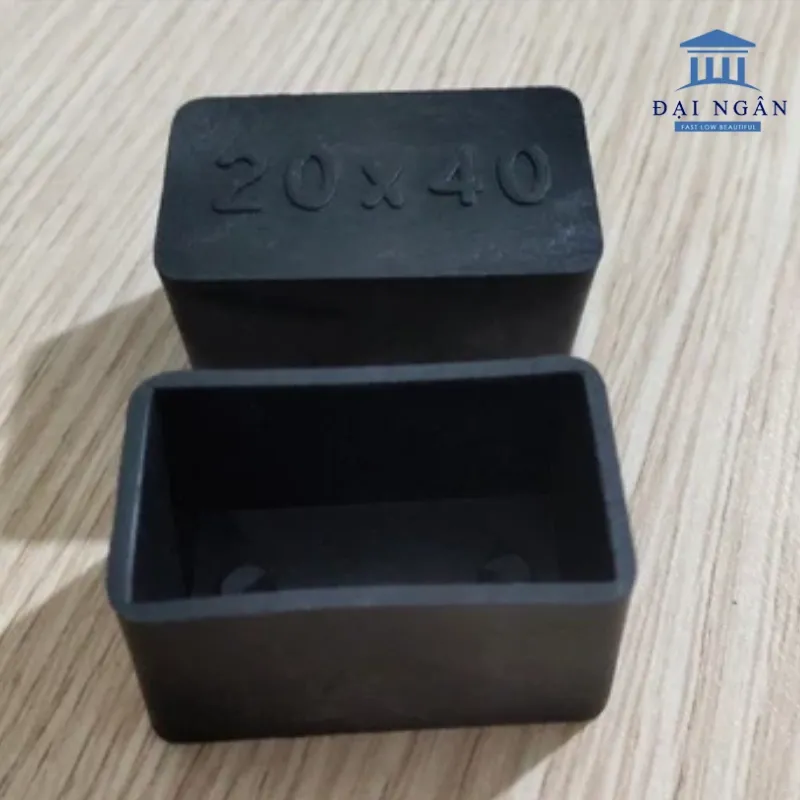 Cao su bọc chân ghế inox chữ nhật