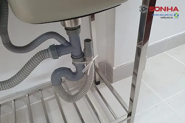 Chi tiết lắp đặt chậu rửa Sơn Hà S80