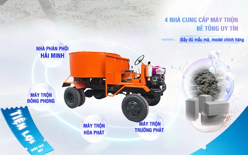 Nhà phân phối máy trộn vữa Hải Minh