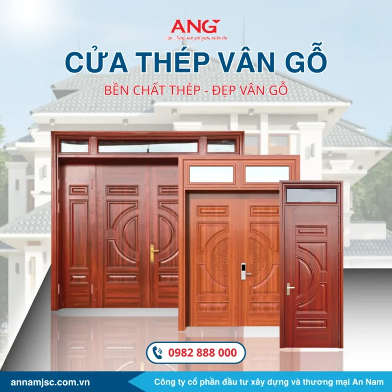 Cấu Tạo Cửa Thép Vân Gỗ Alux: Chi Tiết Từ Khung Đến Cánh Cửa