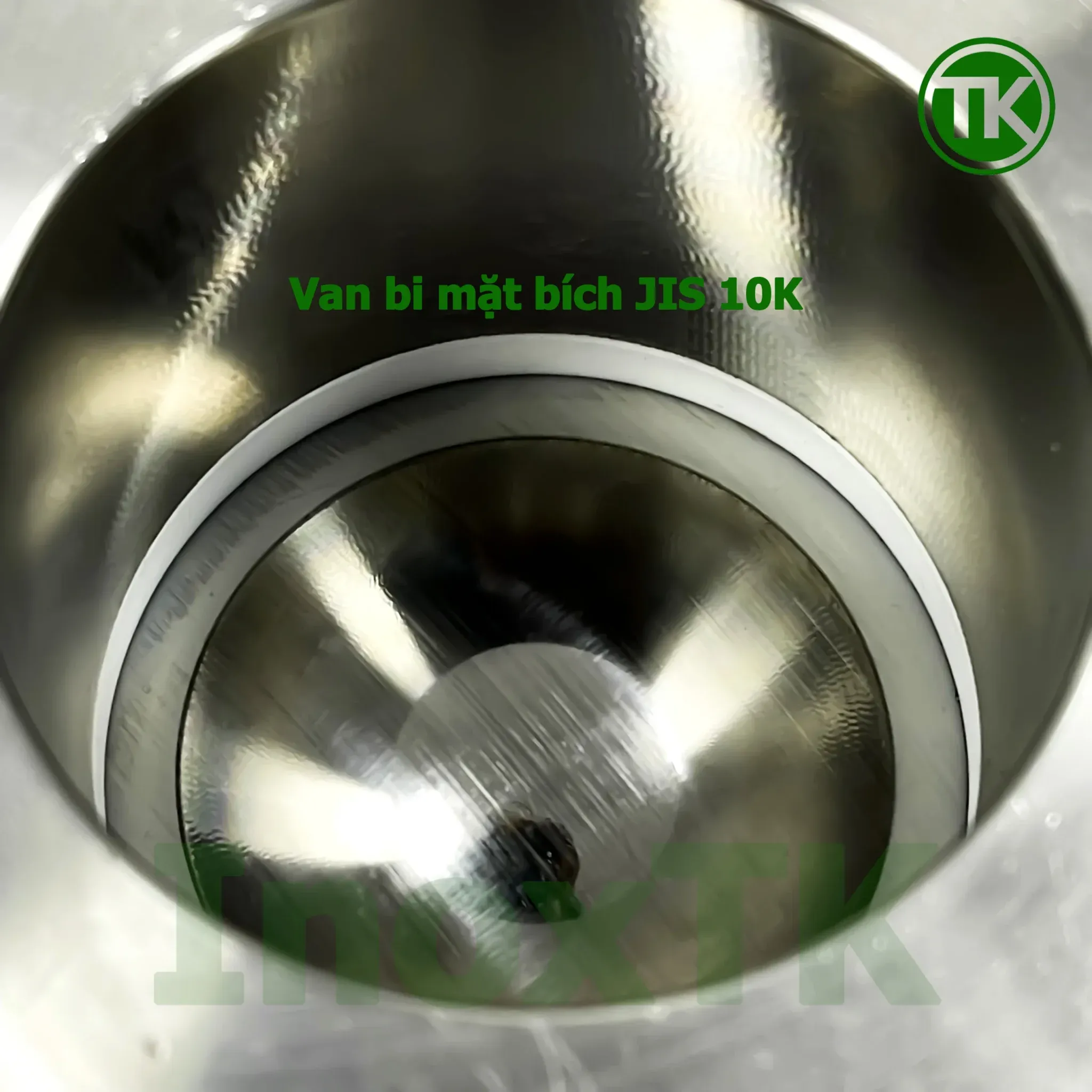 Cận cảnh bi van và gioăng làm kín PTFE chống ăn mòn