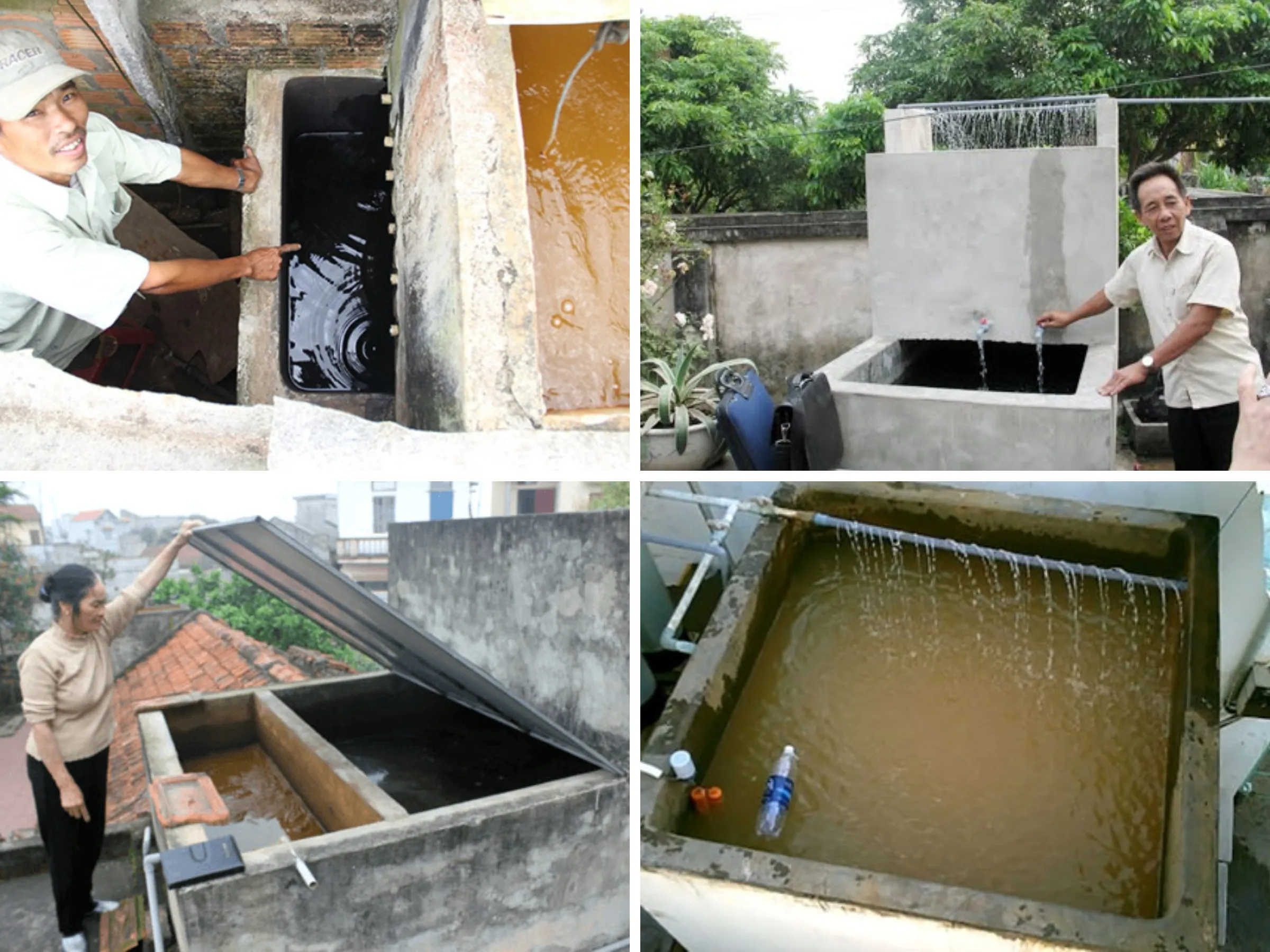 Xây bể lọc để xử lý nước nhiễm sắt