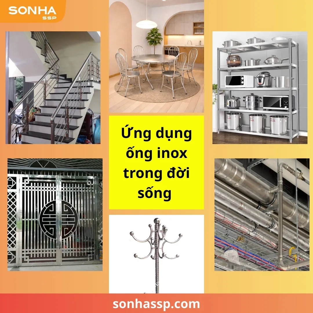 7 Ứng dụng phổ biến của ống inox Sơn Hà trong đời sống
