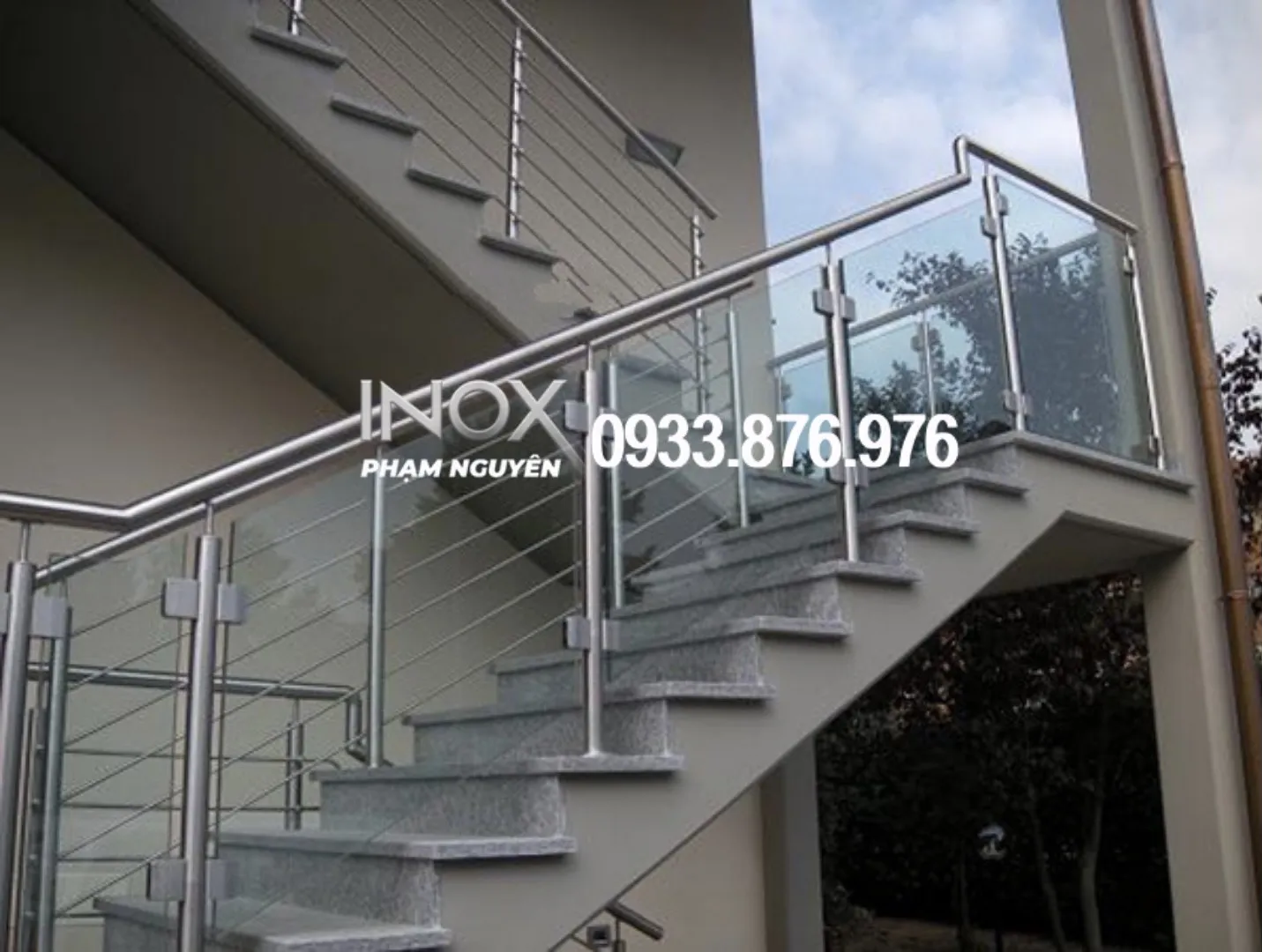 Quy trình thi công tay vịn cầu thang inox 304 tại công trình thực tế