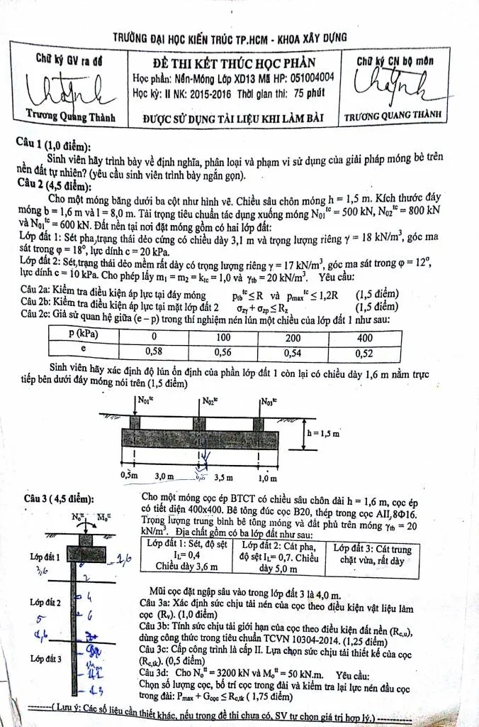 Tài liệu nền móng