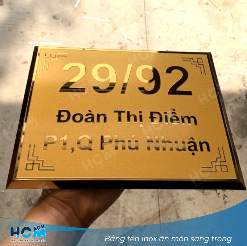 Bảng Tên Inox Ăn Mòn: Giải Pháp Chuyên Nghiệp & Sang Trọng Cho Doanh Nghiệp