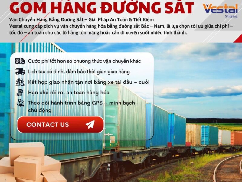 Dịch Vụ Vận Chuyển Hàng Hóa Bắc Nam Bằng Đường Sắt: Giải Pháp Tối Ưu Chi Phí Và Thời Gian