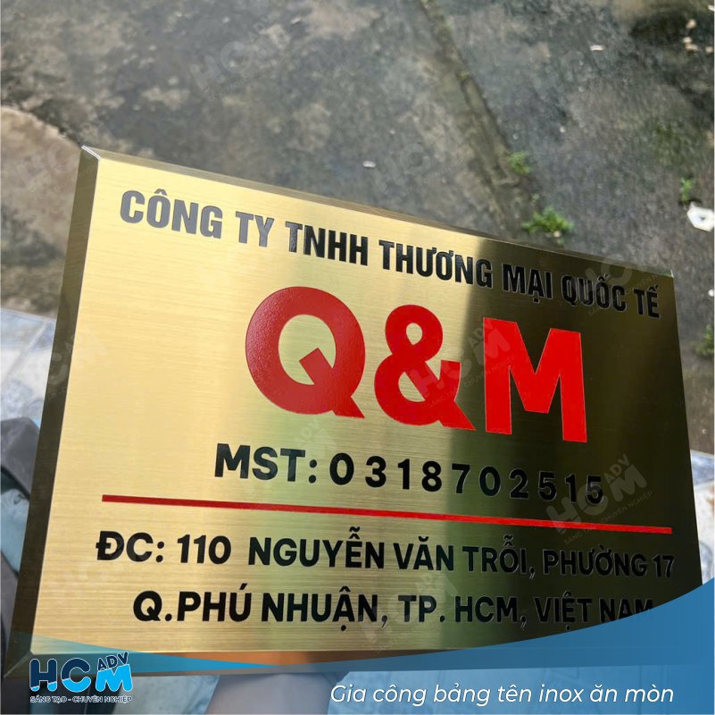 Bảng Tên Inox Ăn Mòn: Giải Pháp Chuyên Nghiệp & Sang Trọng Cho Doanh Nghiệp