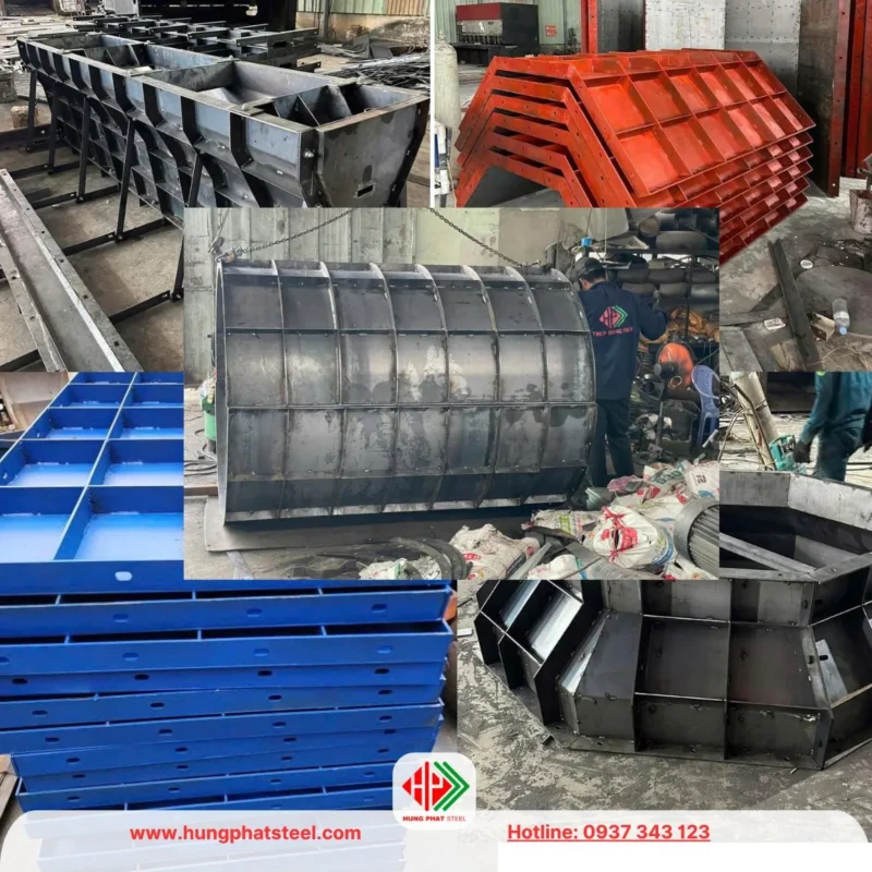 Gia Công Ván Khuôn Thép: Giải Pháp Tối Ưu Cho Công Trình Bê Tông Đúc Tại Chỗ