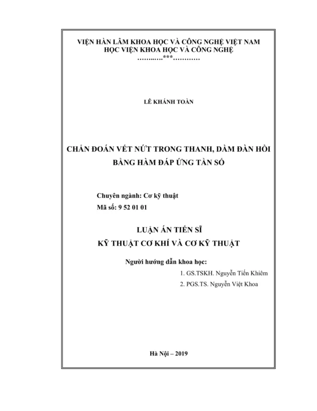 Chẩn Đoán Vị Trí và Chiều Dài Nứt Dầm Bê Tông Cốt Thép Bằng Phương Pháp Năng Lượng Biến Dạng và Ma Trận Nhầm Lẫn