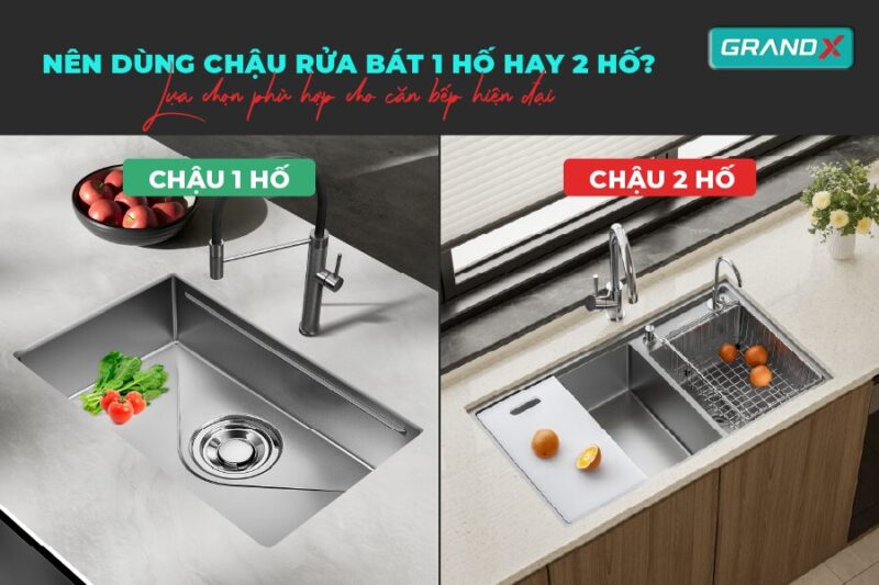 Chậu Rửa Inox 1 Ngăn: Lựa Chọn Tối Ưu Cho Bếp Hiện Đại