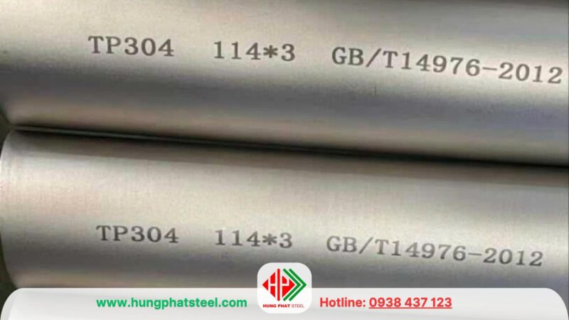 Ống inox 304 phi 114 DN100