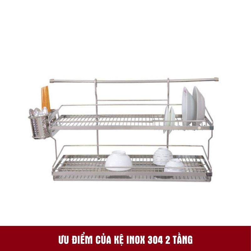 Kệ Chén Inox 304 5 Tầng 1200x400mm: Giải Pháp Lưu Trữ Bếp Công Nghiệp Ưu Việt