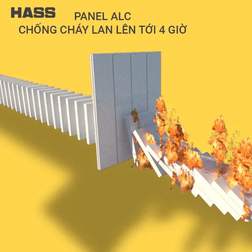 ALC panel chống cháy lên đến 4h