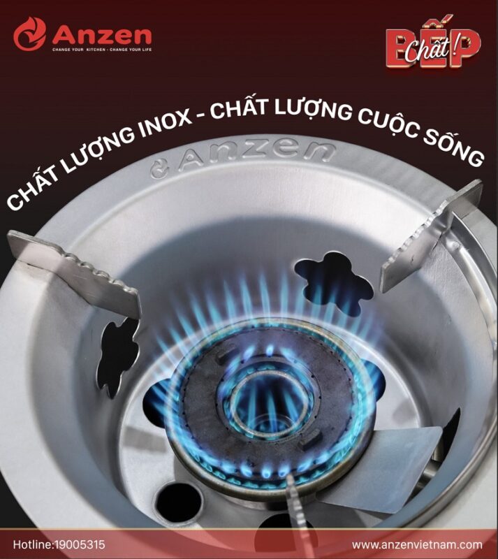 Bếp Gas Công Nghiệp Inox Anzen: Giải Pháp Tối Ưu Cho Gian Bếp Hiện Đại