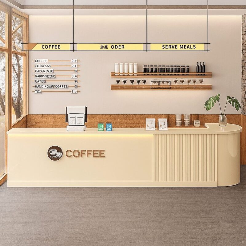 Quầy Thu Ngân Đơn Giản: Tối Ưu Không Gian và Nâng Tầm Trải Nghiệm Thương Hiệu