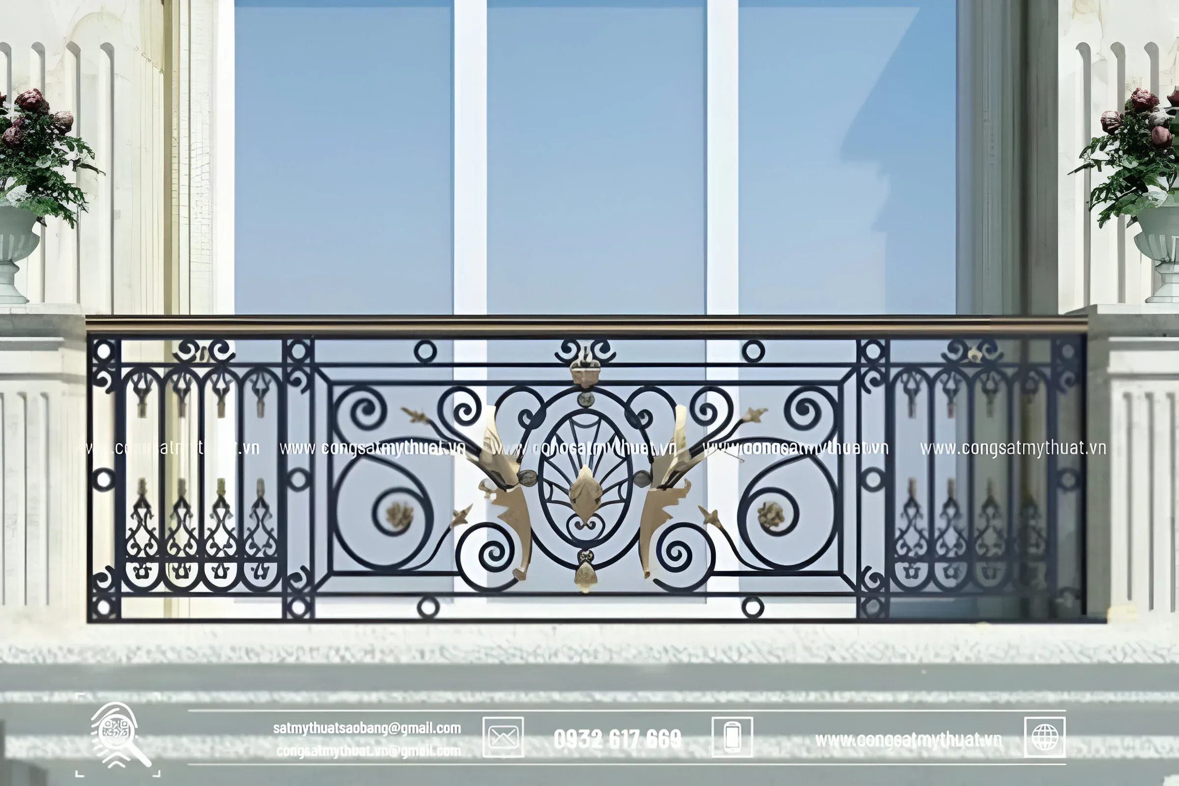 Ban công sắt nghệ thuật đẹp 2023