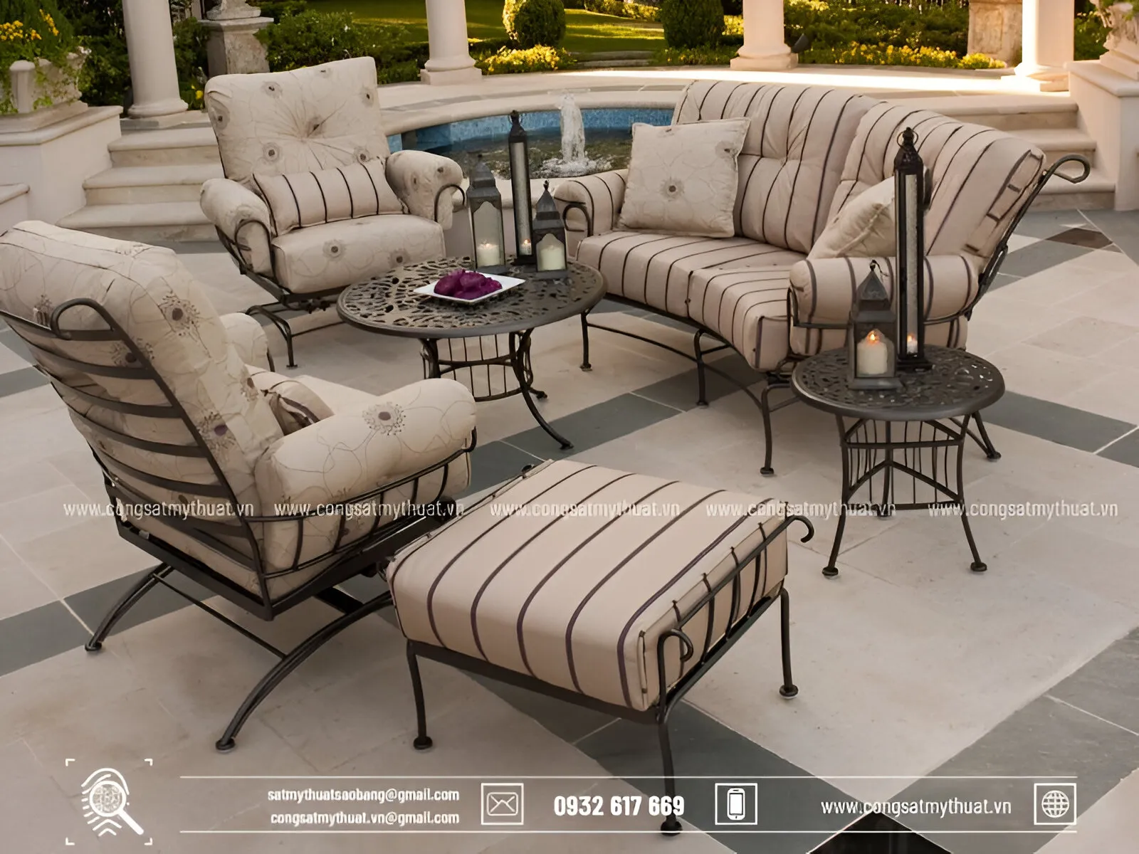 Đặc điểm của chân bàn sắt mỹ thuật