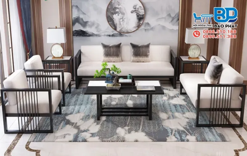 Bàn ghế sắt hộp phòng khách giá rẻ