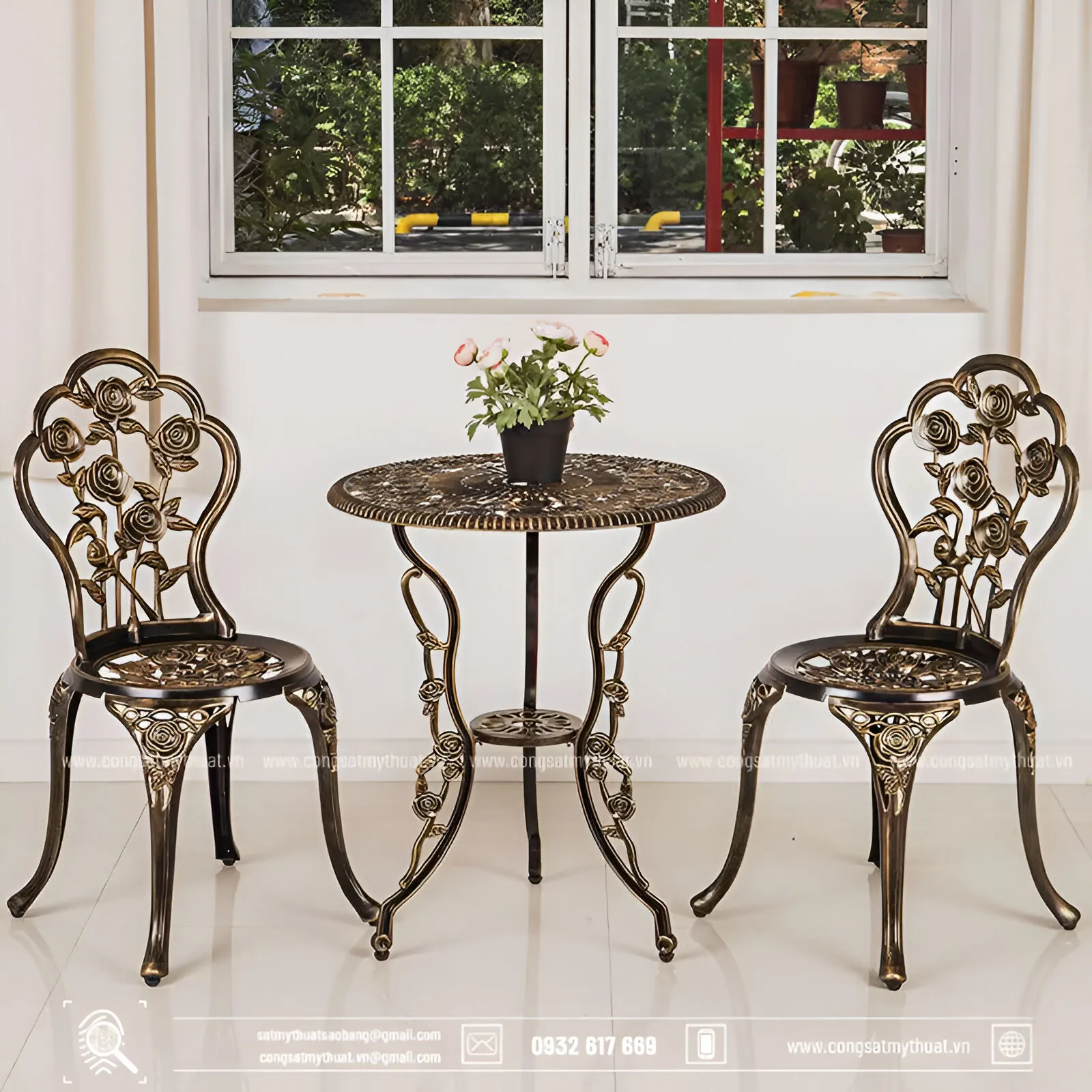 Chân bàn sắt nghệ thuật đẹp