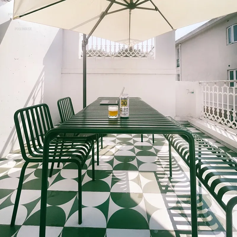 Hình ảnh bộ bàn ghế sắt ngoài trời TD-589604501191