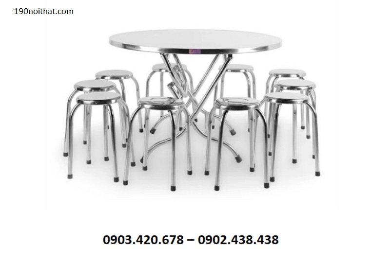 Kích Thước Bàn Tròn Inox 10 Người Chuẩn Và Cách Chọn Ghế Phù Hợp