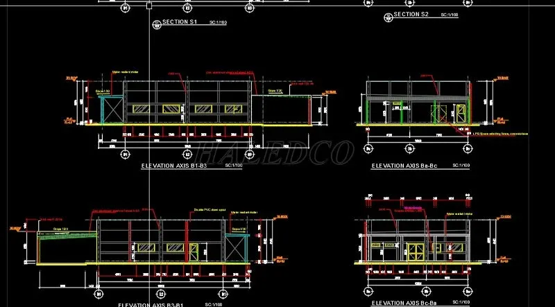 Bản vẽ cad nhà chế biến thực phẩm