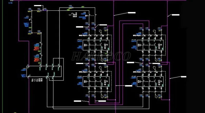 Bản vẽ cad nhà xưởng lắp ráp điện tử