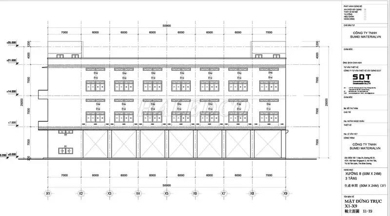 Bản vẽ nhà công nghiệp 800m2