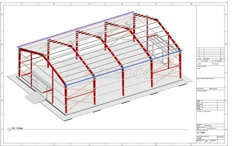 Bản vẽ nhà kho đơn giản