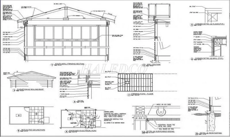 Bản vẽ nhà xưởng 10x20