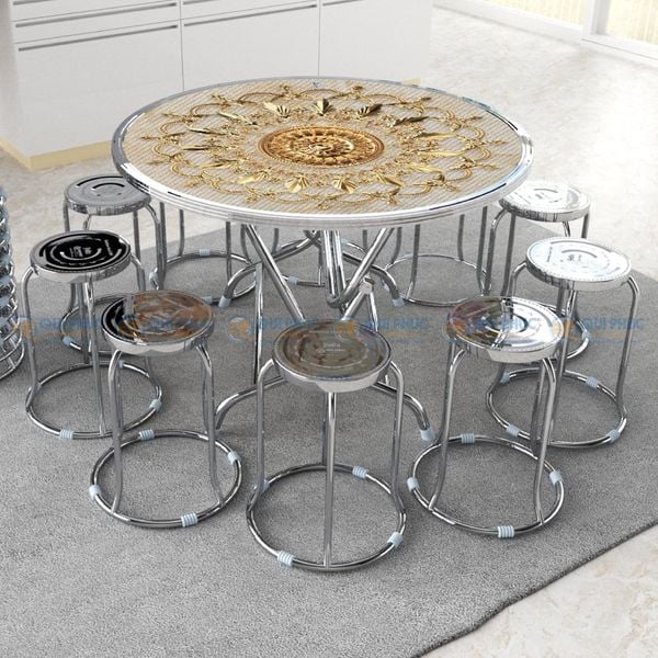 Bí Quyết Lựa Chọn Bộ Bàn Tròn Inox 10 Ghế Chất Lượng, Giá Tốt