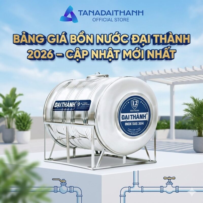 Bảng Giá Bồn Nước Inox, Nhựa 500L, 1000L, 2000L Chi Tiết Cập Nhật 2023
